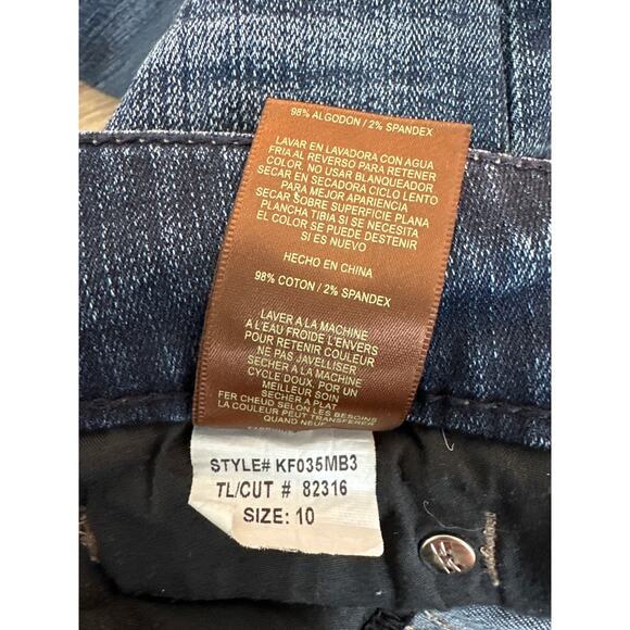 Kut From The Kloth Women Jeans Capri Stretch Cropped Size 10 Style# KF035MB3 - Picture 11 of 11